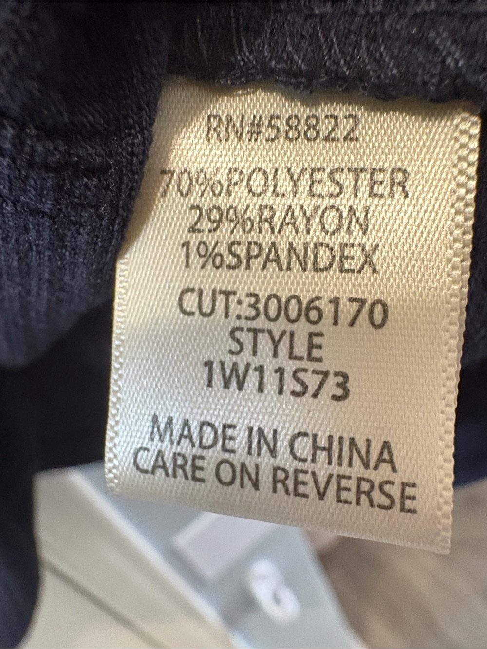 Max Studio Navy Sleeveless Pintuck Yoke Tank with Scallop Trim - Picture 3 of 3